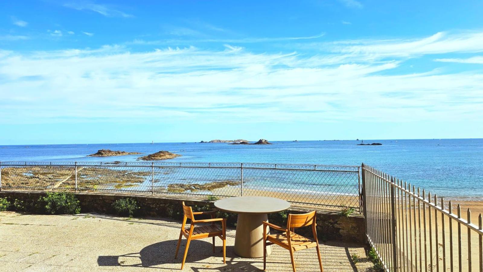 Vue Pleine Mer A La Perle Marine - La Terrasse Дінар Екстер'єр фото